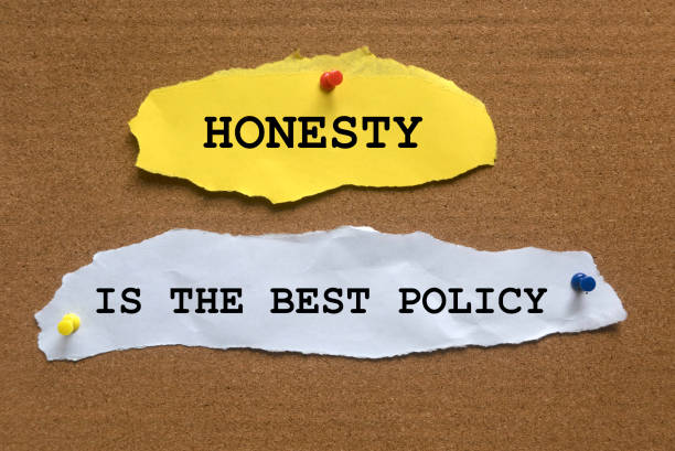 istock A torn paper written with quotes Honesty Is The Best Policy on a cork board. 1298609691