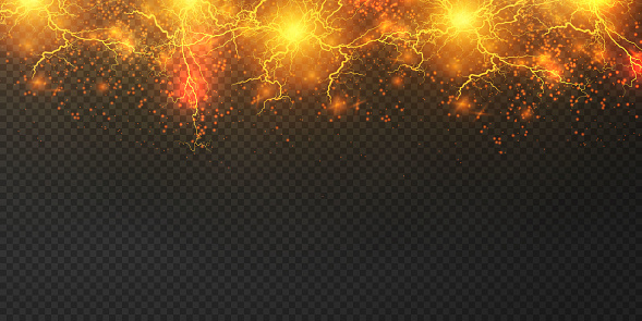 Lightning Explode Lightning Lightning Lightning Collision Powerful Electrical Explosion ...