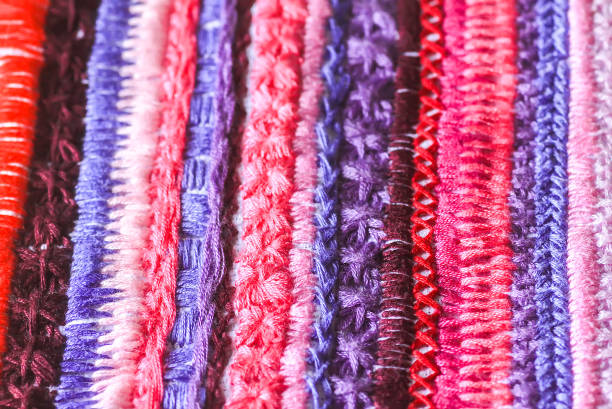 istock Embroidery on canvas close up 1298621077