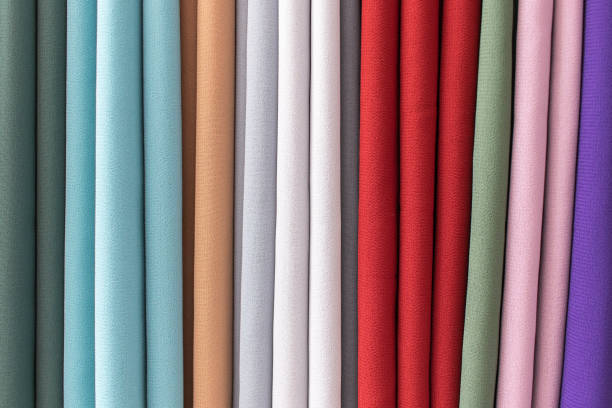 istock Pieces of fabric and textiles. 1298624630
