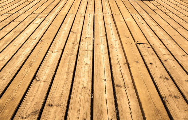 istock Seamless texture with rustic wooden planks 1298627980