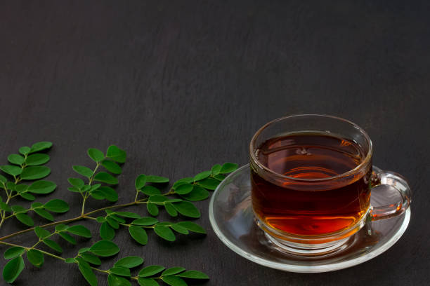 istock Moringa tea in glass cup 1298635985
