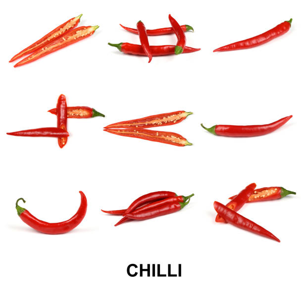 istock Red chili pepper isolated on a white background. 1298642379