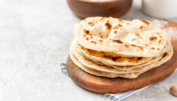 istock Homemade Roti Chapati Flatbread 1298650324