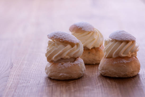 istock Traditional Swedish pastry - semlor 1298651911