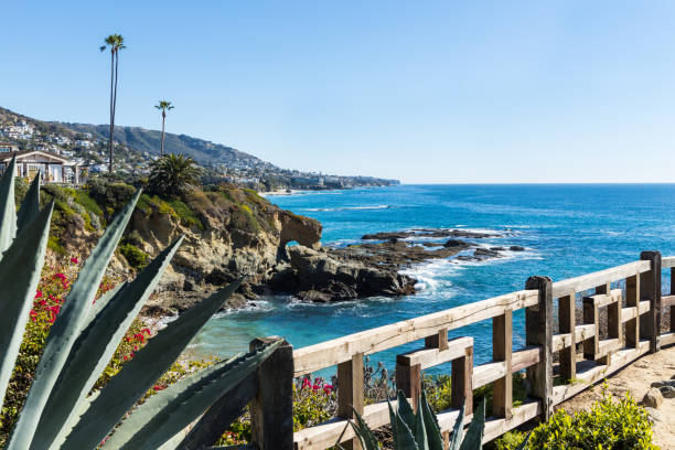 Southern California landscape, Pacific Ocean view Southern California landscape. Laguna Beach, Orange County, Pacific ocean view..CR3 laguna beach california photos stock pictures, royalty-free photos & images