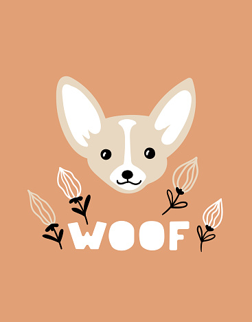 Ilustración de Retrato Vectorial De Chihuahua Ilustración De Dibujos Animados Con Perro Y Texto Woof Para Impresión Póster Pegatina O Tarjeta y más Vectores Libres de Derechos de Almohadillas - Pata de Ilustración de Retrato Vectorial De Chihuahua Ilustración De Dibujos Animados Con Perro Y Texto Woof Para Impresión Póster Pegatina O Tarjeta y más Vectores Libres de Derechos de Almohadillas - Pata de