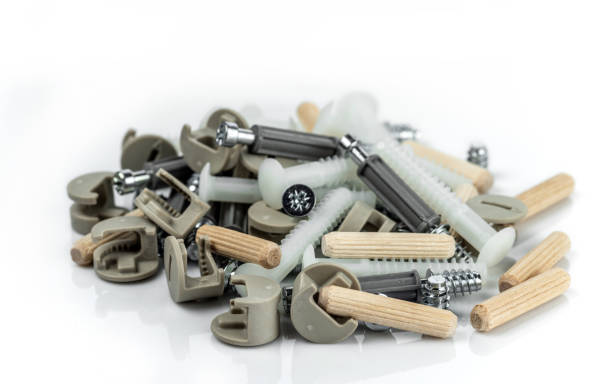 istock A bunch of fittings from various materials for assembling furniture. 1298652716