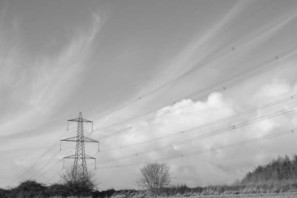 istock View of Electricity Pylon against Cloudy Sky 1298656545