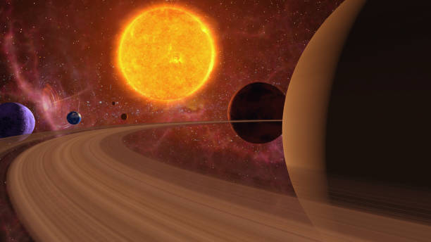 istock Space Universe with a Giant Hot Sun 1298659673
