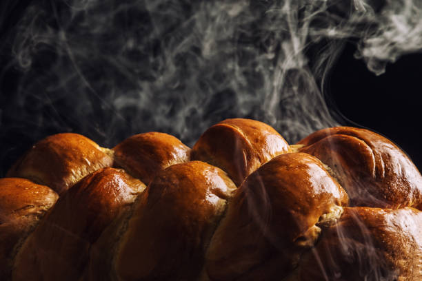 istock Steaming Hot Loaf of Challah Bread 1298661114
