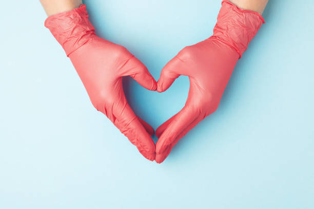 istock Hands in medical gloves. 1298662643