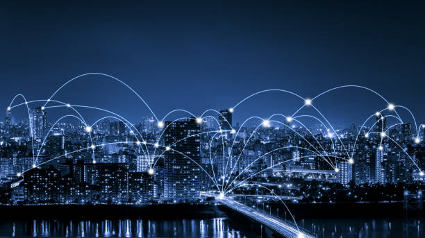istock Advanced communication and global internet network connection in smart city 1298664304
