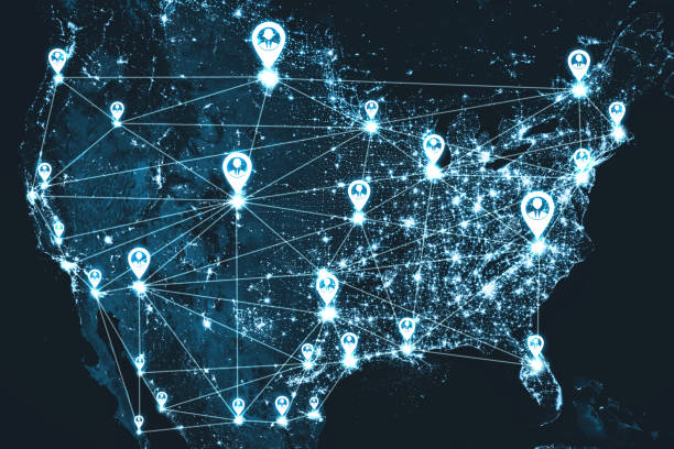 USA People network and national connection in innovative perception