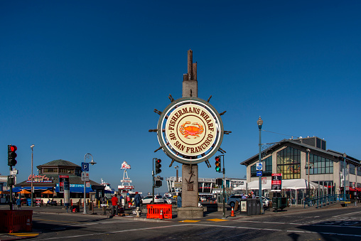 The famous sign at Fisherman’s Wharf in San Francisco.