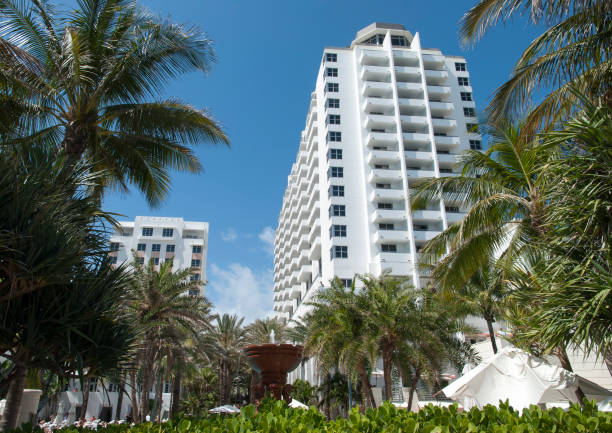 istock Miami Beach Palms And Fountain 1298669550