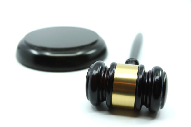 istock Justice concept, Judge Gavel on a white background 1298674758