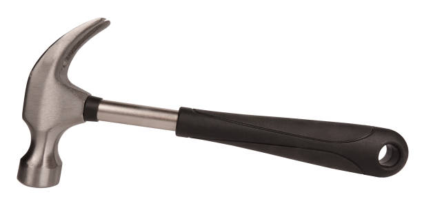 istock Strong solid metal steel hammer tool isolated on white background 1298678915