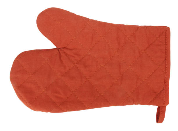 istock Oven glove brown mitt classic isolated on white background 1298678921