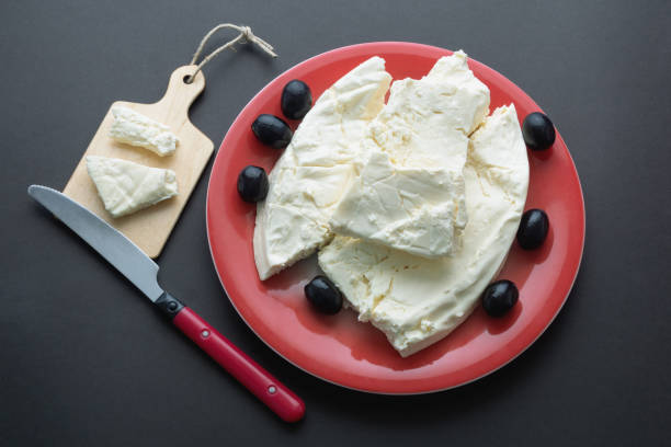 istock Balkan cuisine. Montenegro. Pljevaljski cheese  - local soft cheese 1298688757