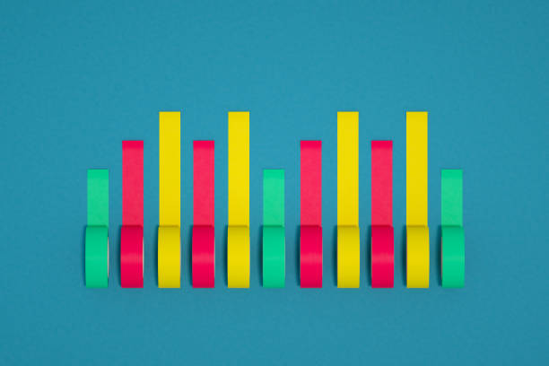 istock Adhesive tape, Growth chart, Financial markets 1298689699