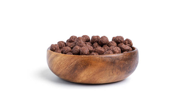 istock Chocolate balls isolated on a white background. Quick breakfast 1298690978