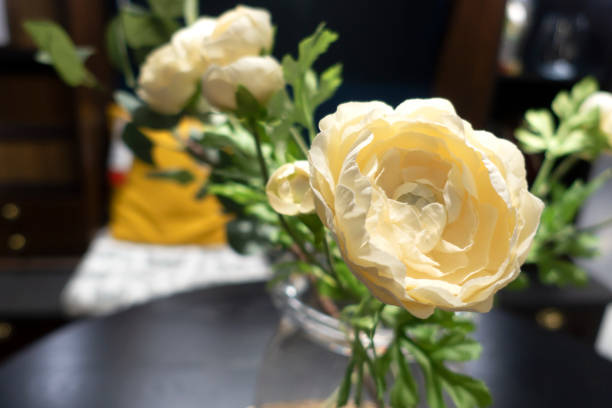 istock Yellow roses background for wedding or Valentine day. 1298694110