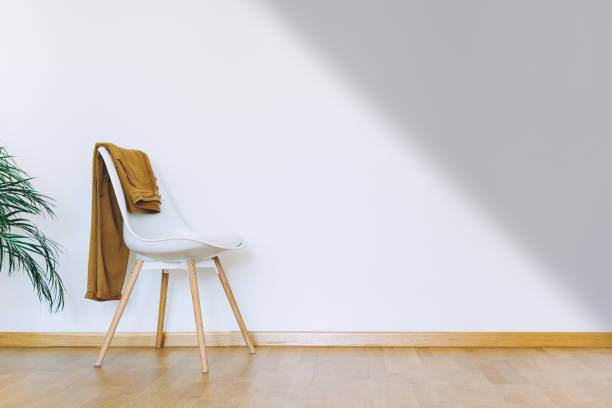 istock Interior in airy light scandinavian style mockup 1298694741