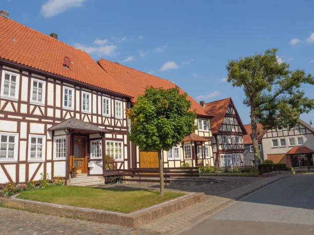 istock small village with truss houses in germany 1298695004
