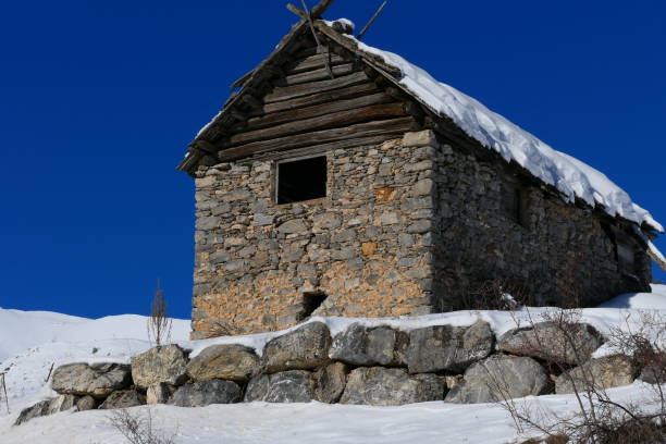 istock Abandoned barn in the snow, Auron, Alpes-Maritimes 1298706260