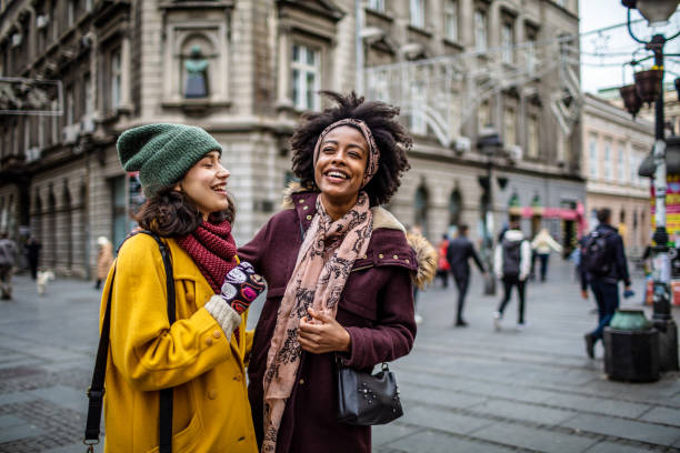 istock Multi-ethnic friends exploring the city 1298735914