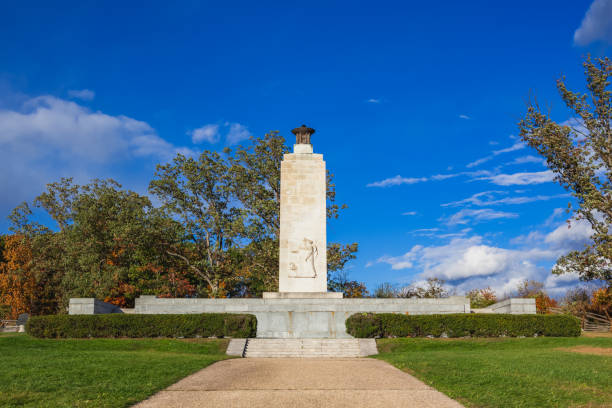 мемориал мира вечного света в национальном военном парке геттисберга - american civil war battle conflict gettysburg national military park стоковые фото и изображения
