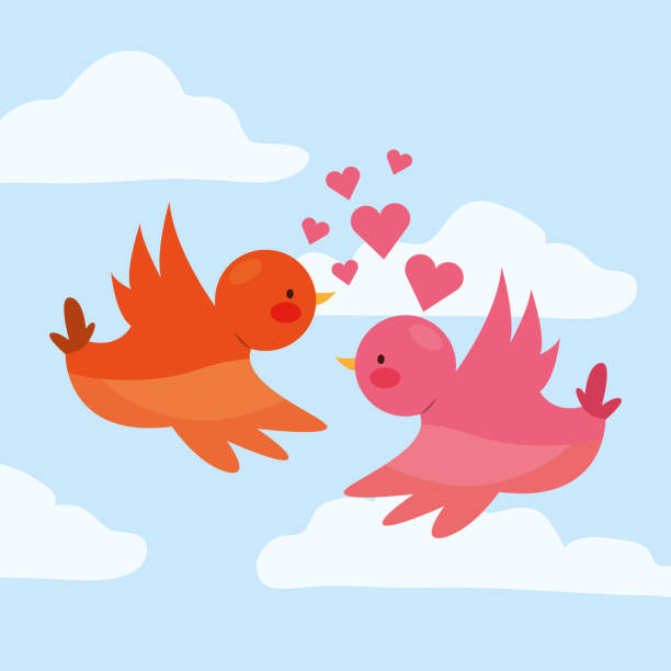 愛の飛行中の鳥 - young bird illustrations点のイラスト素材／クリップアート素材／マンガ素材／アイコン素材