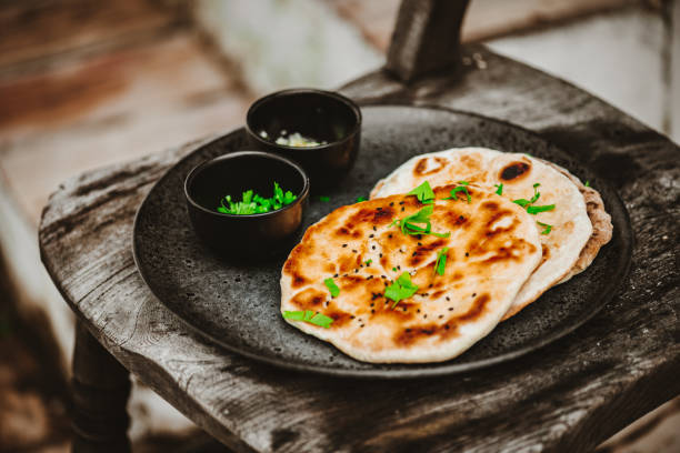 istock Traditional Indian Naan Flatbread 1298748705