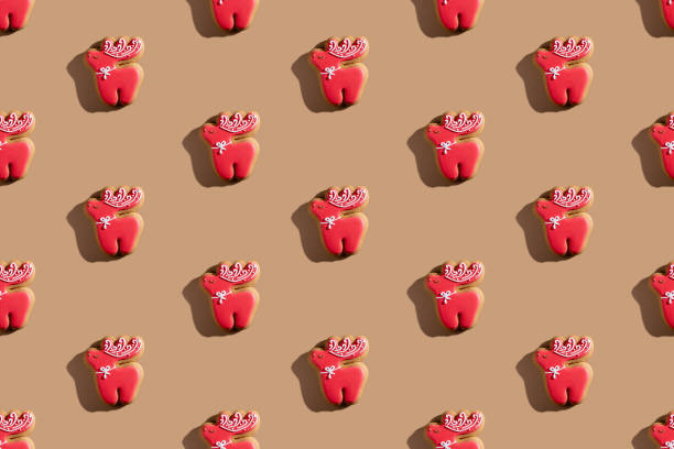 istock reindeer pattern cute bakery design festive pastry 1298757509