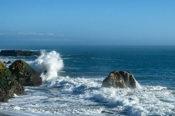 istock Large Turbulent Ocean Waves Off California Coast 1298776674