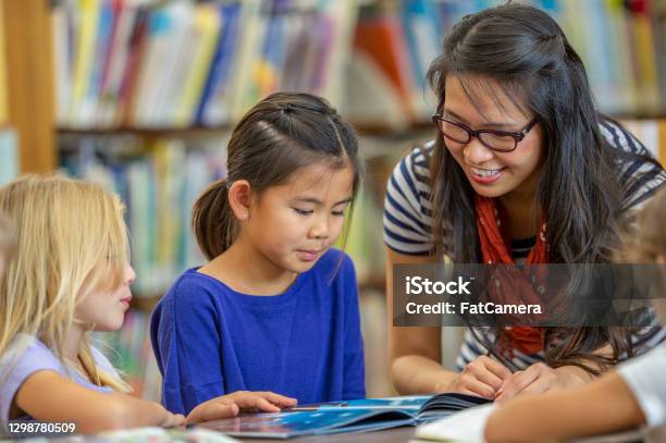 Thank You For Helping Us Teacher Stock Photo - Download Image Now - Literacy, School Building, Child