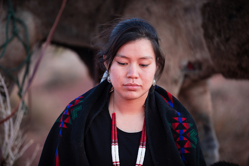 Navajo woman portrait