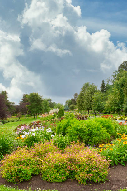 istock Lovely Garden at Rouyn ( Quebec ) With Footpath 1298791089