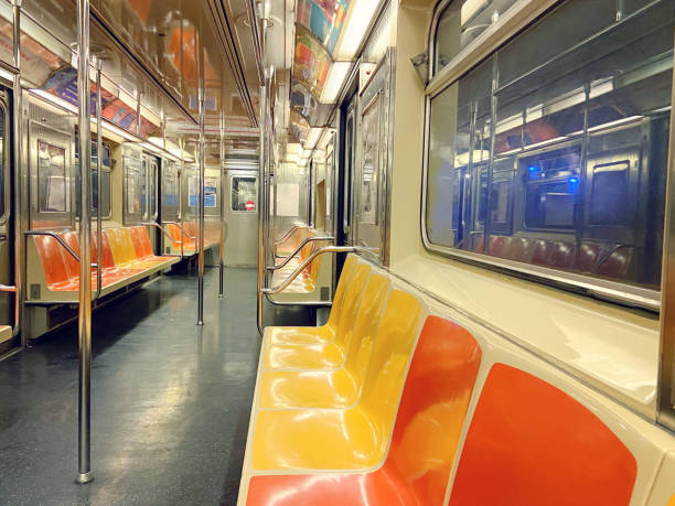 istock Empty Subway Train in New York City 1298806233