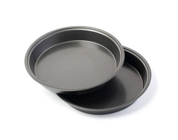 istock Black Metallic non-stick Pizza pan isolated 1298832295