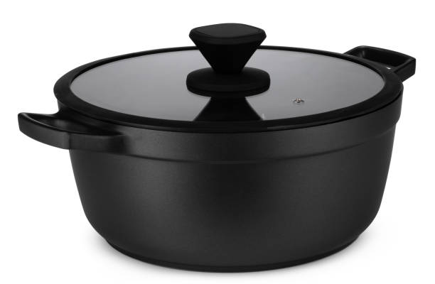 istock New black saucepan isolated on white background 1298835092