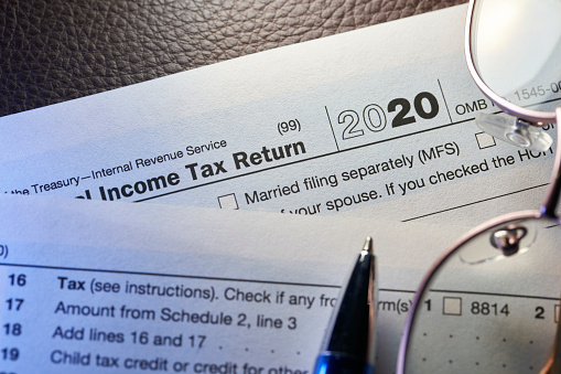 2020 income tax return with calculator