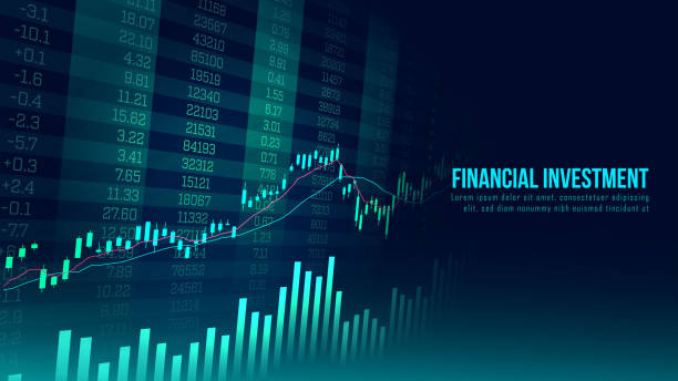 istock Concept art of financial growth in futuristic idea 1298845514