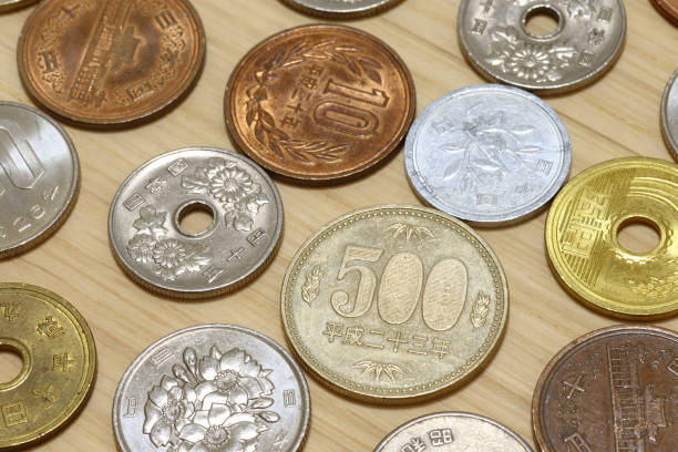 日本円硬貨 - 500円玉 ストックフォトと画像