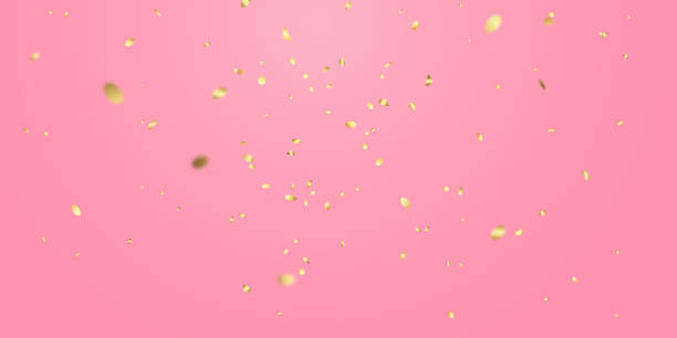 istock Celebration background template with confetti gold ribbons glittering. luxury greeting rich card. 1298851593