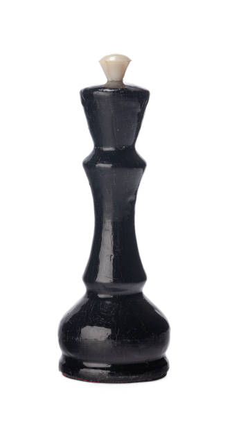 istock Black chess piece isolated on white background 1298852413