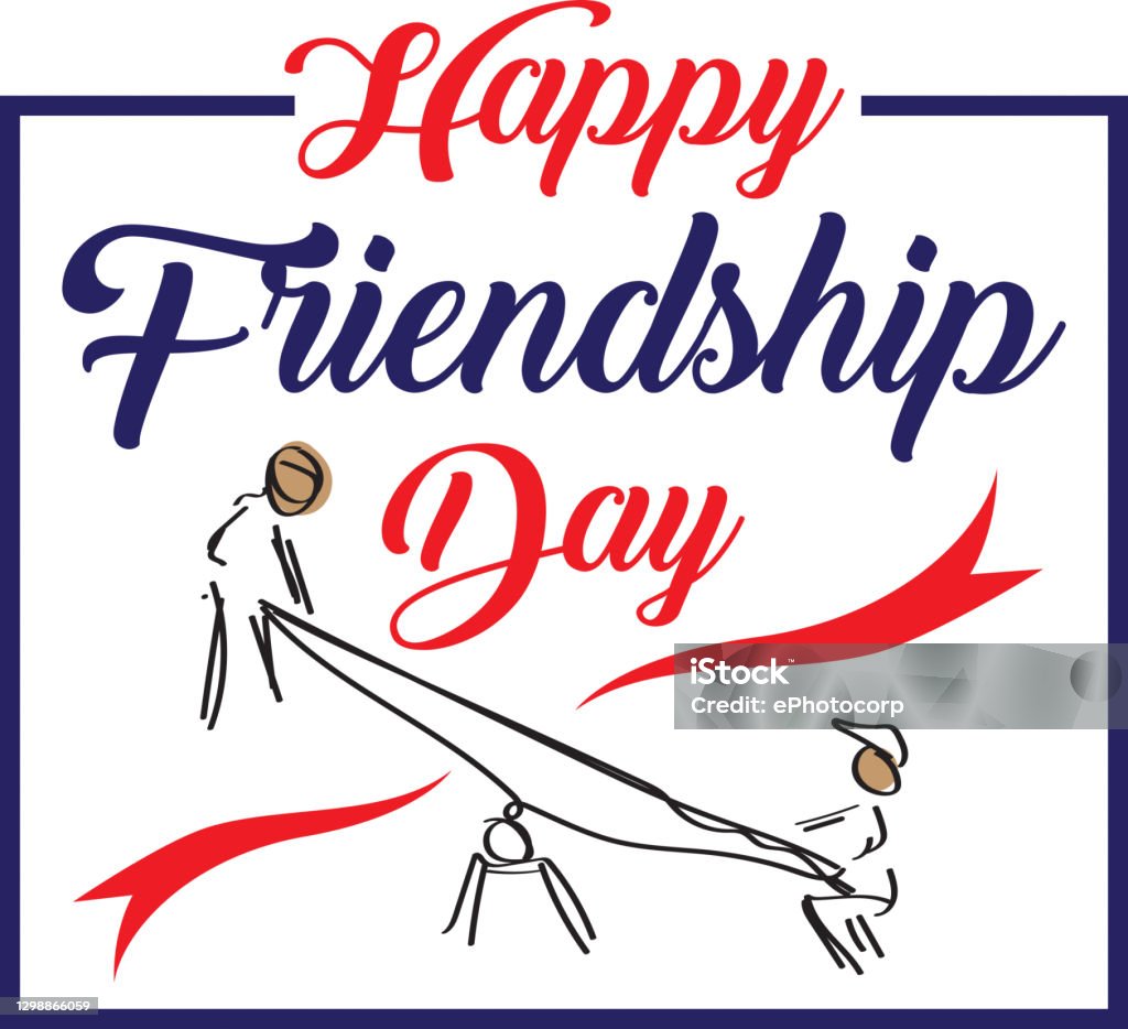 Happy Friendship Day Greeting Card Stock Illustration - Download ...