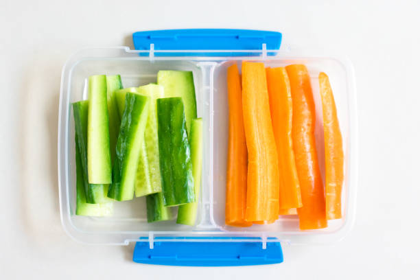 Plastic container for food and vegetables and fruit