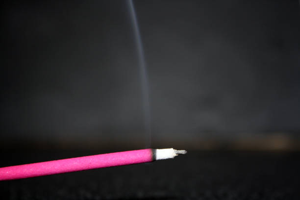 istock Rose Incense stick for the home. Smoke. 1298892050